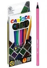 Kredki ołówkowe metaliczne 12 kolorów CARIOCA