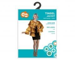 Marynarka dla dorosłych Tinsel złota rozm. uniw