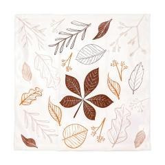 Poszewka z nadrukiem dwustronnym. Liście