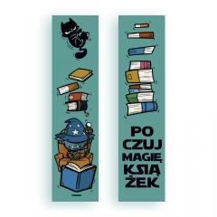 Zakładka kartonowa - Poczuj magię książek