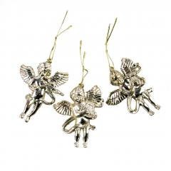 Aniołki wiszące złote 3szt