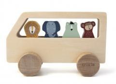 Autobus drewniany dla zwierząt