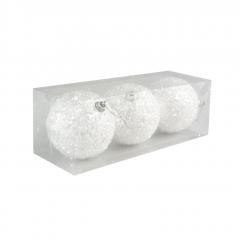 Bombki posrebrzane 3szt