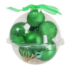 Bombki zielone 9szt