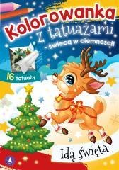 Kolorowanka z tatuażami Idą święta