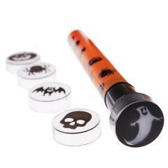 Latarka z nakładkami halloweenowe wzory