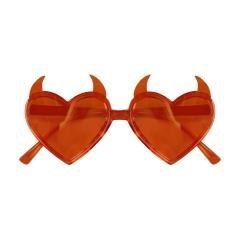 Okulary serca z rogami