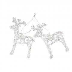 Reniferki z brokatem 2szt