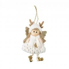 Aniołek z futerkiem zawieszka