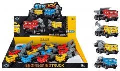 Auto ciężarowe metalowe 12 cm mix