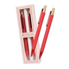 Długopis + ołówek Dyplomat czerwony Gift Box