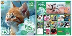 Kalendarz 2026 ścienny Classic Koty