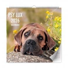Kalendarz 2026 ścienny lux psy