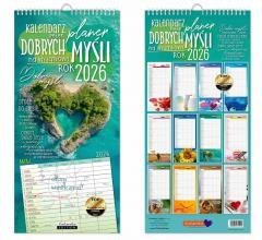 Kalendarz 2026 ścienny planer Dobrych myśli