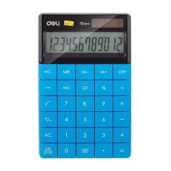 Kalkulator 12-pozycyjny niebieski DELI