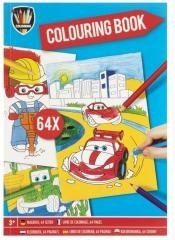 Kolorowanka Pojazdy A4/64K niebieska