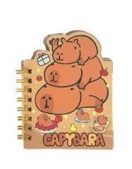 Notesik na spiralce Kapibara Rodzinka 50 kartek