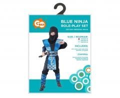 Strój dla dzieci Niebieski Ninja rozm.110/120cm