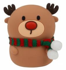 Lampka nocna LED Reniferek z szalikiem