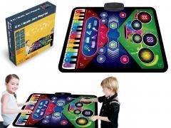 Mata muzyczna 2w1 Pianino + instrumenty