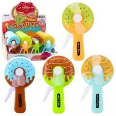 Wentylator ręczny mini wiatraczek pączek donut MIX