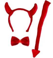 Zestaw akcesoriów diabełka czerwony