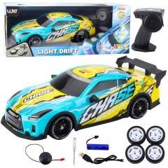 Auto sportowe R/C podświetlana karoseria turkusowe
