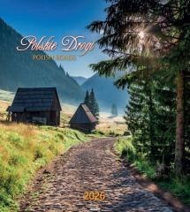 Kalendarz 2026 ścienny 32x32cm Polskie drogi