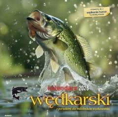 Kalendarz 2026 ścienny albumowy 30x30cm Wędkarski