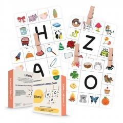 Klamerkowe łamigłówki - Litery