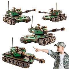 Puzzle drewniane Czołg