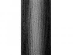 Tiul gładki czarny 0,3x9m