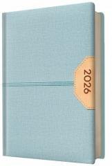 Kalendarz 2026 A5 Biznes planer błękitny