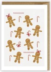 Kartka Boże Narodzenie Pierniczki, eko K083