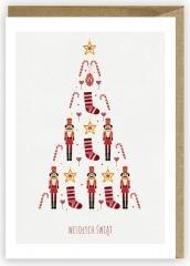 Kartka Boże Narodzenie Wesołych Świąt, eko K064