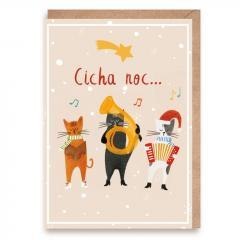 Kartka Bożonarodzeniowa Cicha noc...