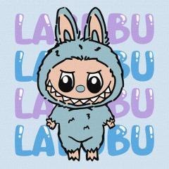 Malowanie po numerach - On - Labubu 25x25cm