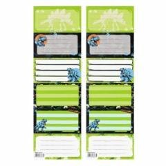 Naklejki na zeszyt Dino (25szt)