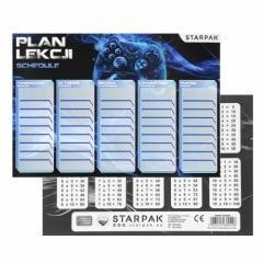 Plan lekcji z tabliczką mnożenia Gaming (25szt)