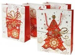 Torebka prezentowa z motywem świątecznym MIX