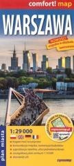 Warszawa laminowany plan miasta 1:29 000