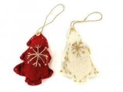 Zawieszka materiałaowa Choinka MIX