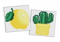 Diamentowa mozaika na magnes - LOL Cytryna 9x9cm