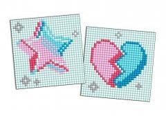 Diamentowa mozaika na magnes - LOL Gwiazda 9x9cm