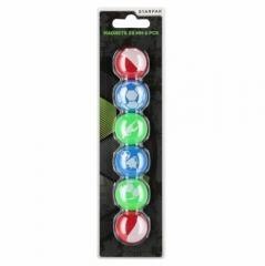 Magnesy Football 30mm 6szt