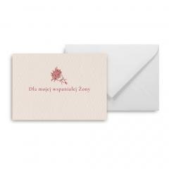 Mini kartka Dla mojej wspaniałej Żony