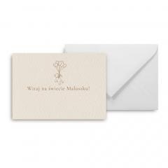 Mini kartka Witaj na świecie