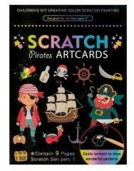 Obrazek do zdrapywania Piraci 9szt