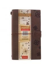 Organizer podróżnika 2026 B6 brązowy