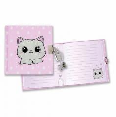 Pamiętnik na kłódkę Kitty Plush